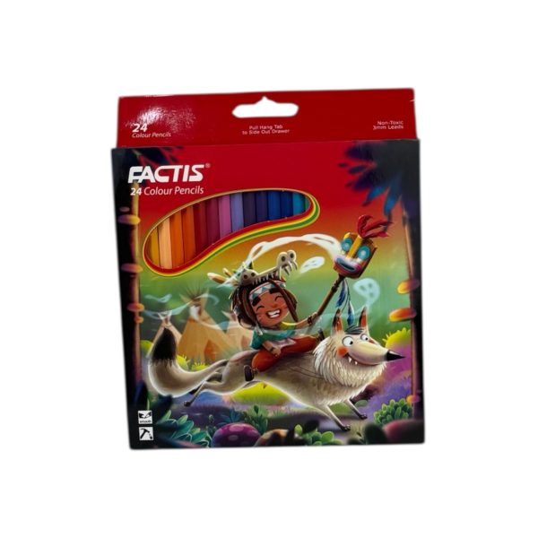 مداد 24 رنگ فکتیس مقوایی