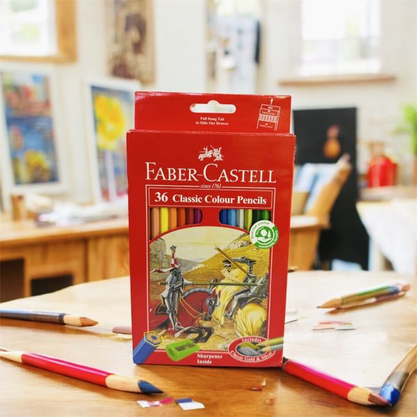 مداد 36 رنگ فابر مقوایی